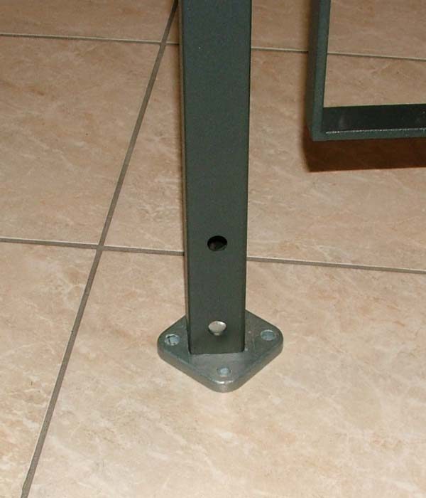supporto ringhiere pavimento
